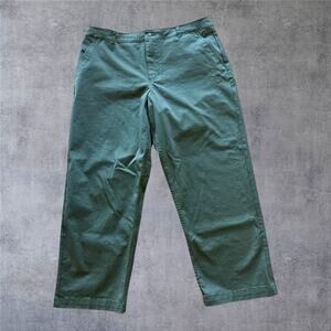 Nike Life El Chino Pants Men’s 40 Cargo Khaki Green FD0405-325 Baggy Fit Cotton